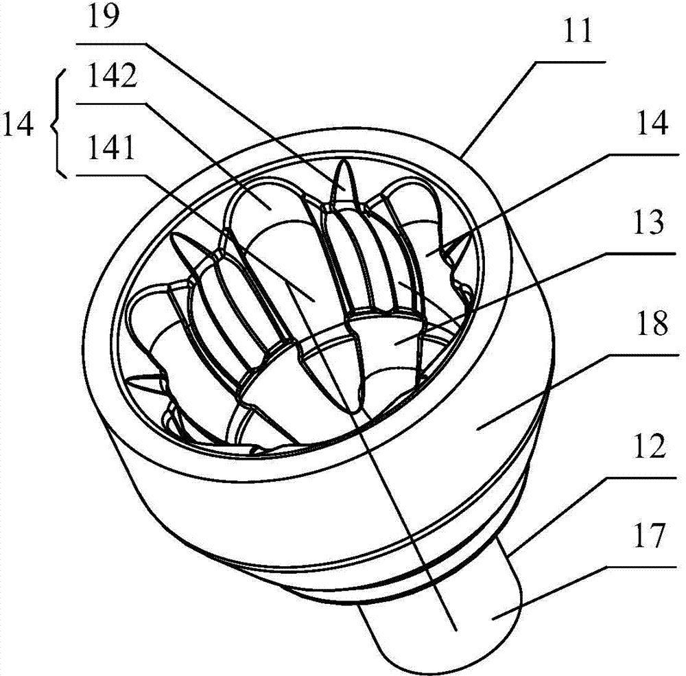 Turning method and turning positioning device for UF outer spider short-shanked precision forgings