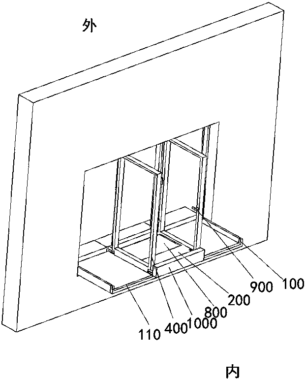 High-rise escape window