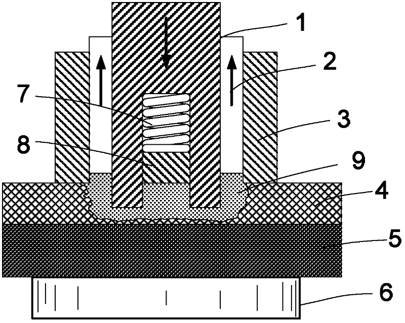 Three-lantern ring solid-phase spot welding method