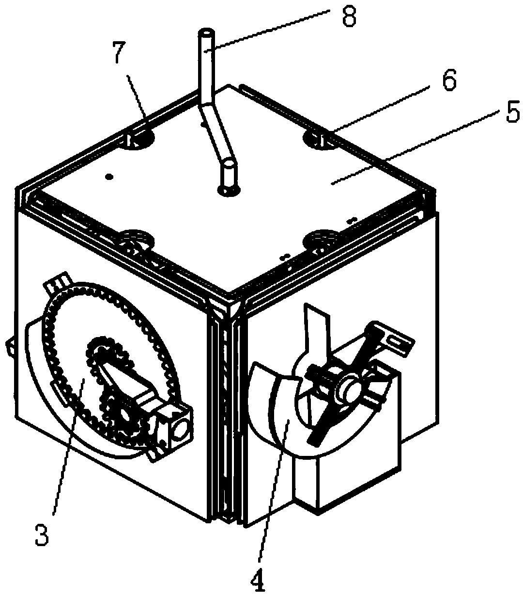 Multifunctional linkage type box-type teaching aid capable of being unfolded