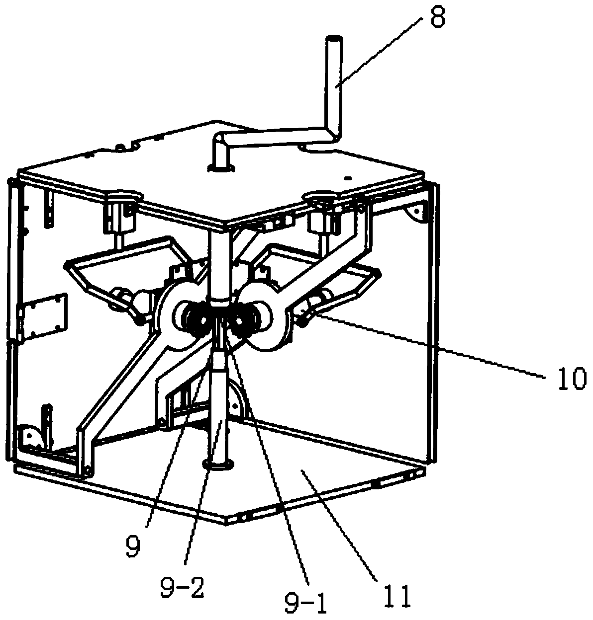 Multifunctional linkage type box-type teaching aid capable of being unfolded