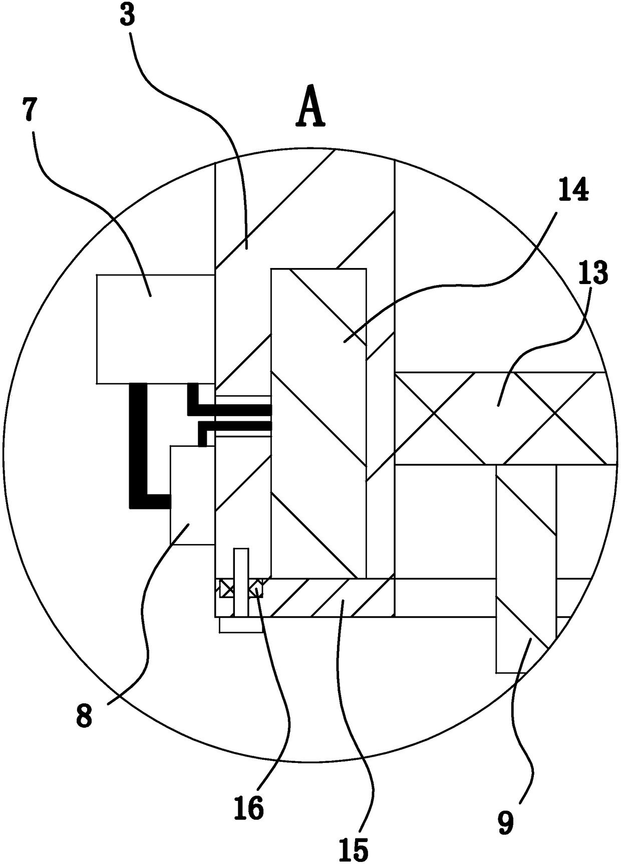 Medicinal material drying device in the pharmaceutical process