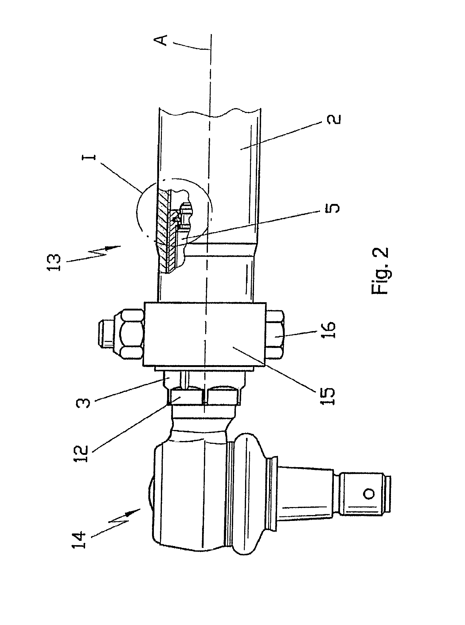 Structural unit with axial adjustment limiting elements