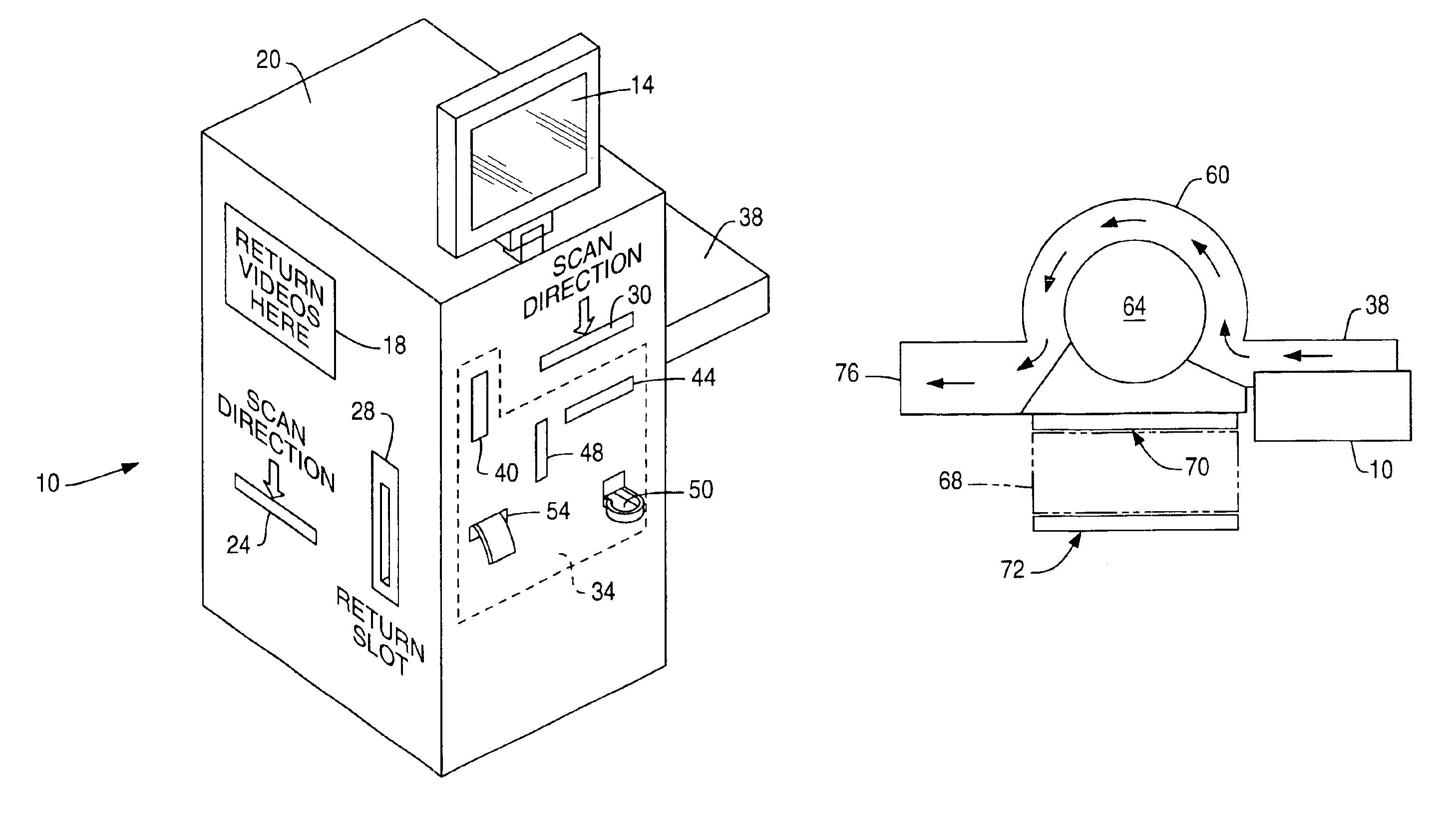 System and method for self-checkout of video media in a rental store