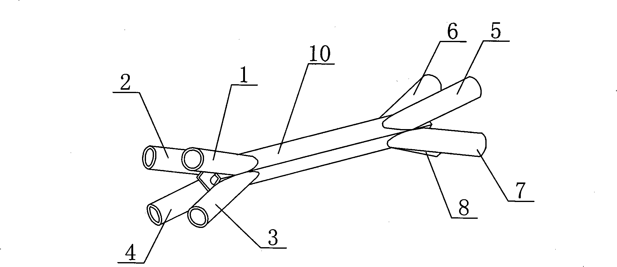 Three-dimensional interposed waveguide type medium pool for Brillonin amplifying laser serial beam combination