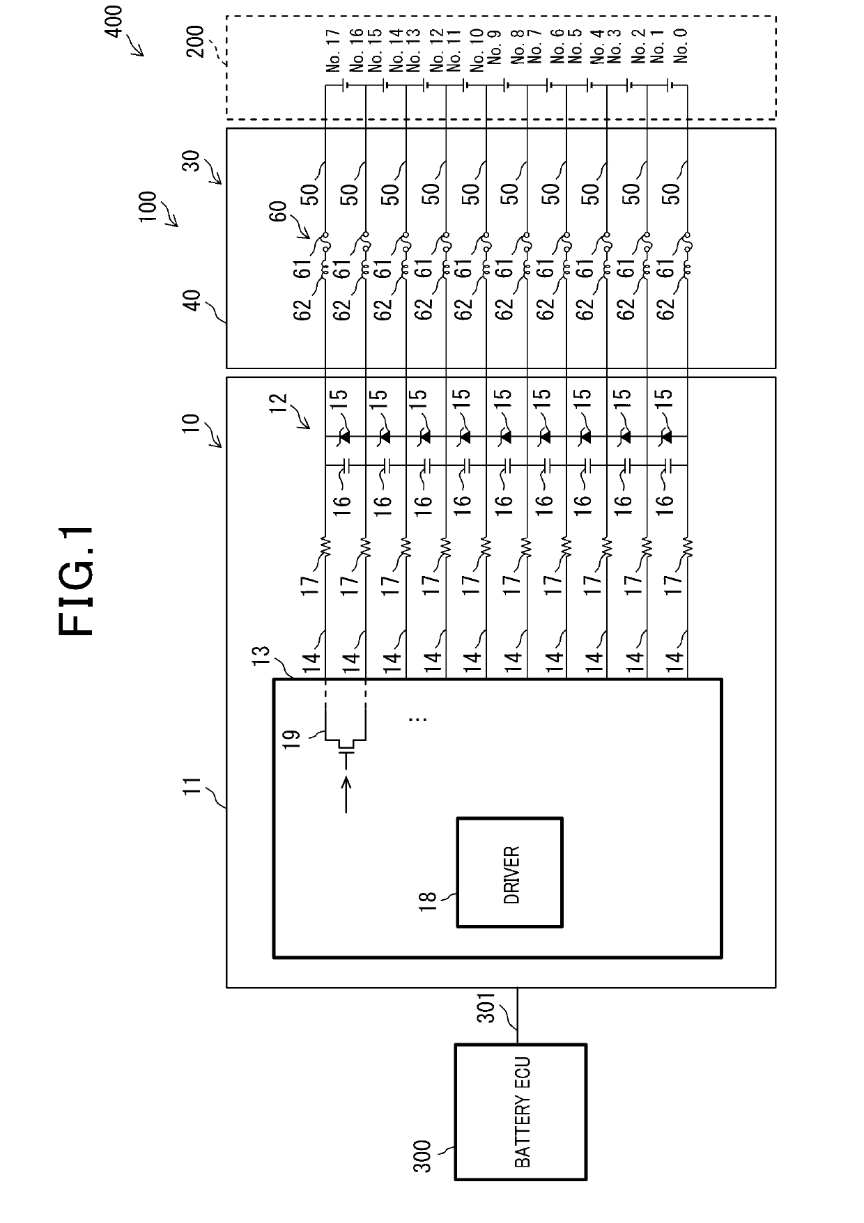 Monitoring apparatus for battery cells