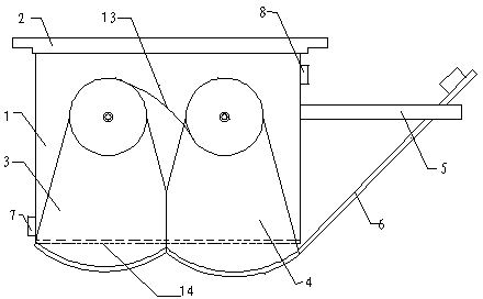 Jaw-type gate for filtering through vibration