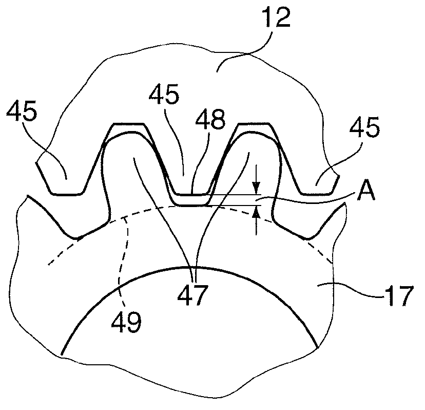 Mechanism for tooth clearance adjustment and linear actuation