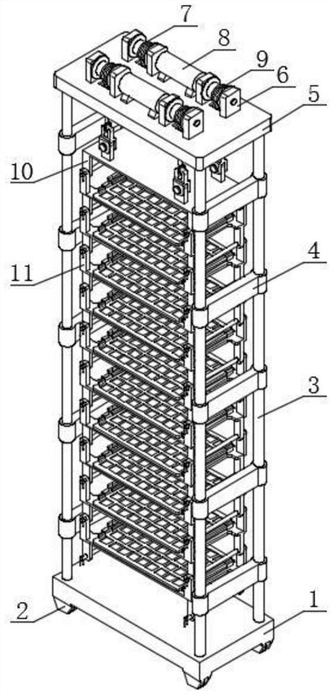A multi-layer clip-type drying device
