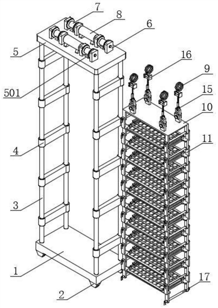 A multi-layer clip-type drying device