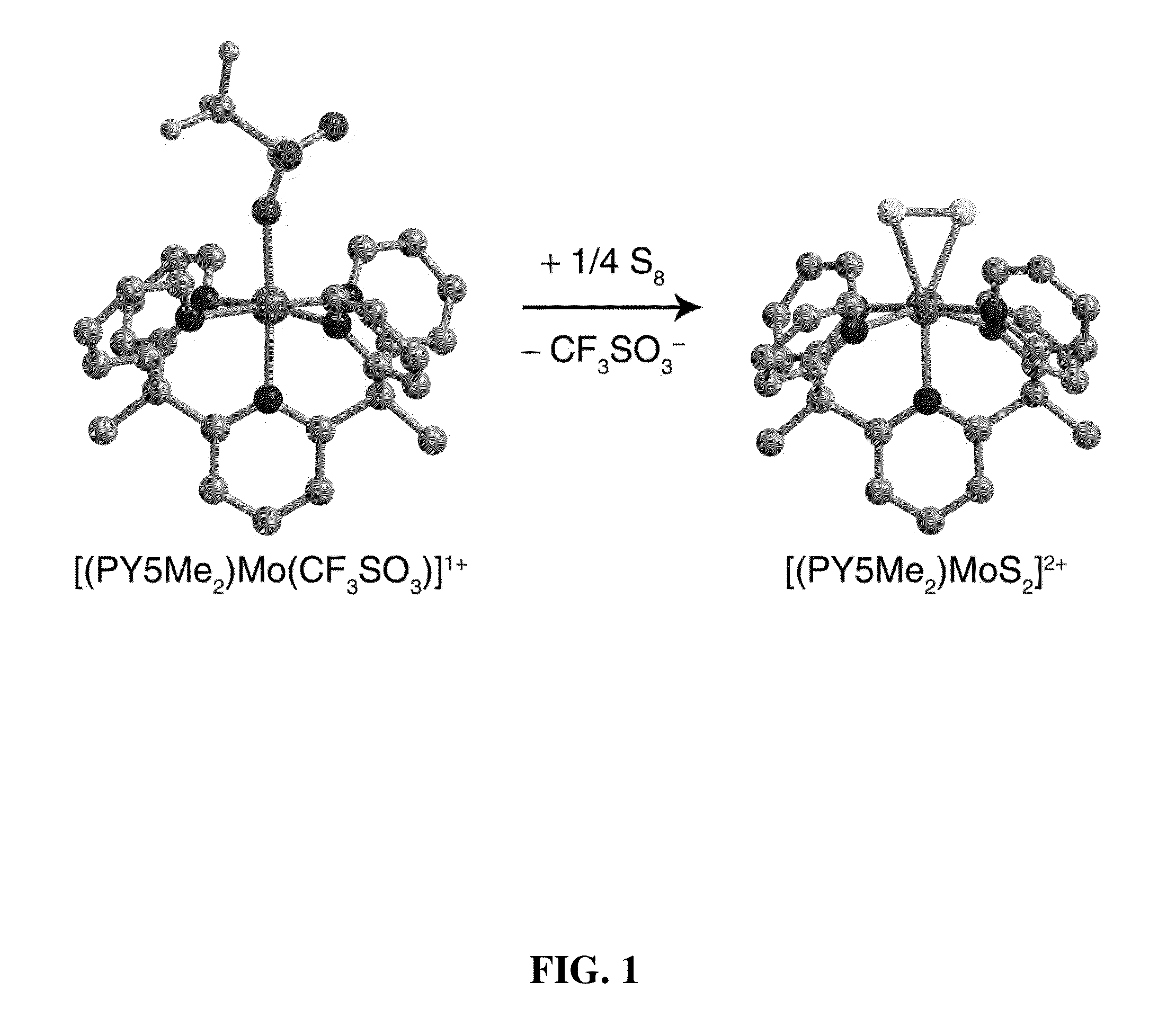 Molecular molybdenum persulfide and related catalysts for generating hydrogen from water