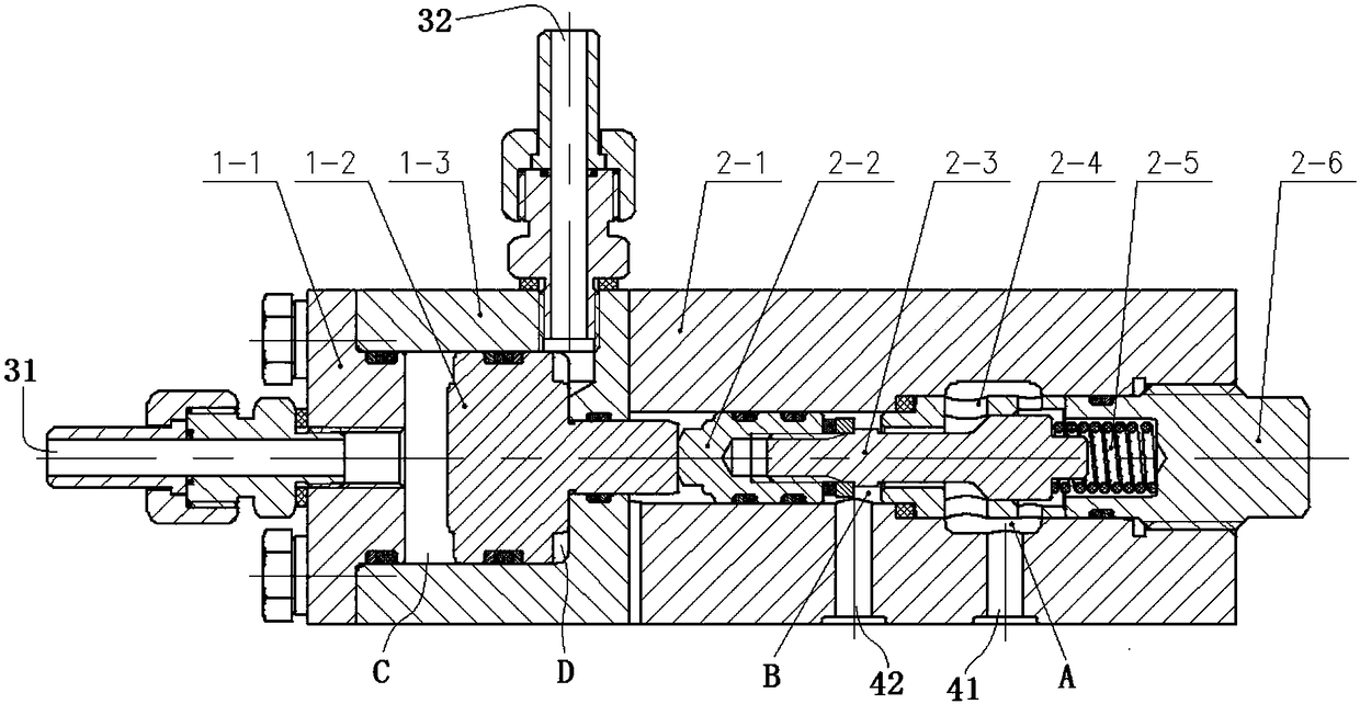 Fluid-controlled ultra-high pressure two-way stop valve and method for fluid cut-off or communication