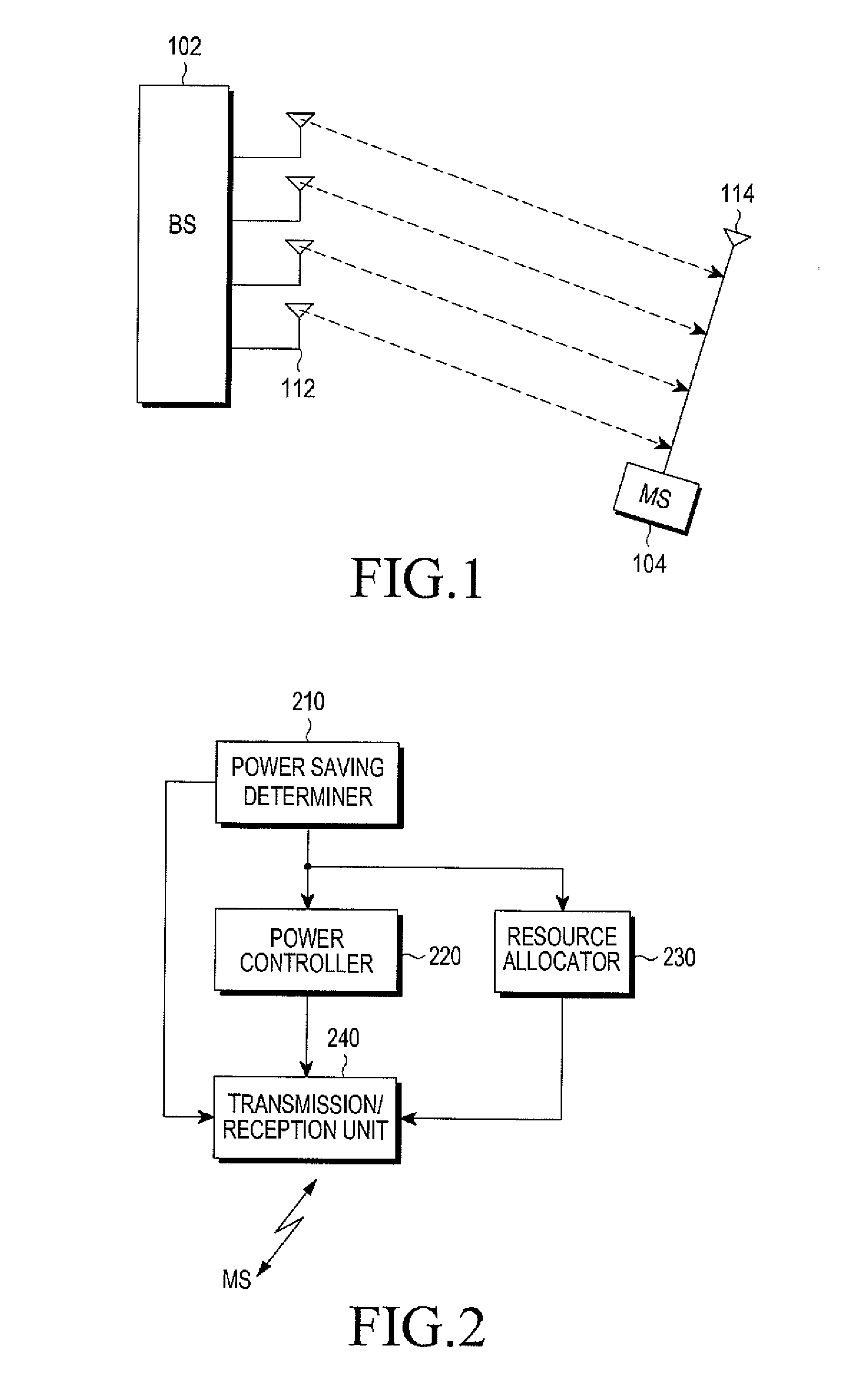 Method and apparatus for power saving in wireless communication node b