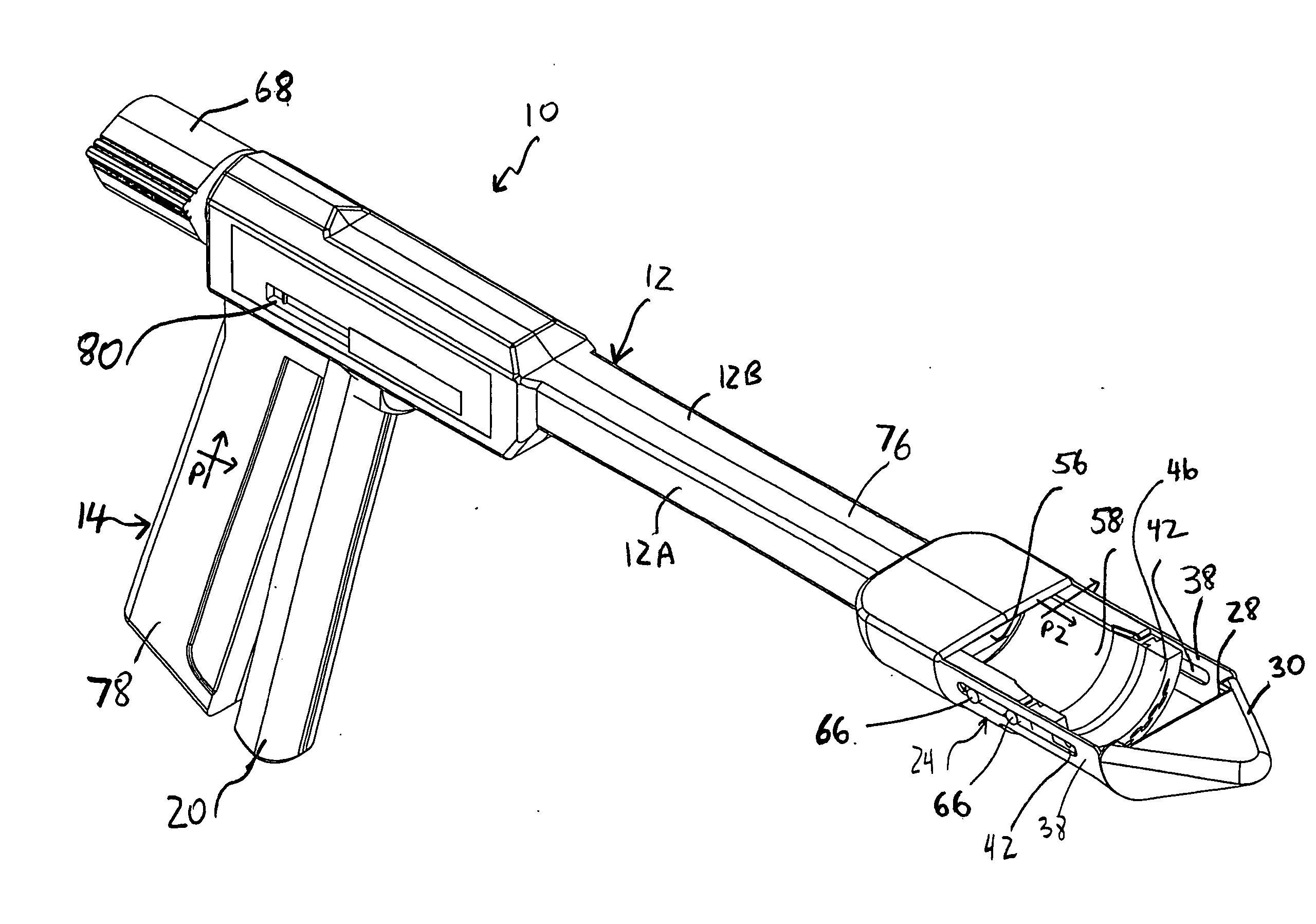 Surgical stapling instrument and method for its use