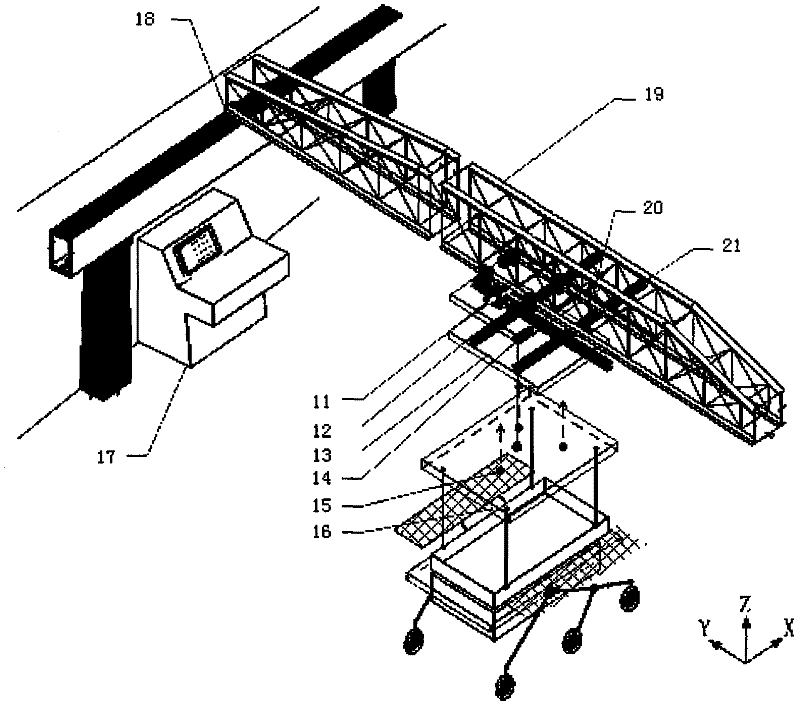 Selenographic gravity simulation system for ground traveling tests of exploration rover