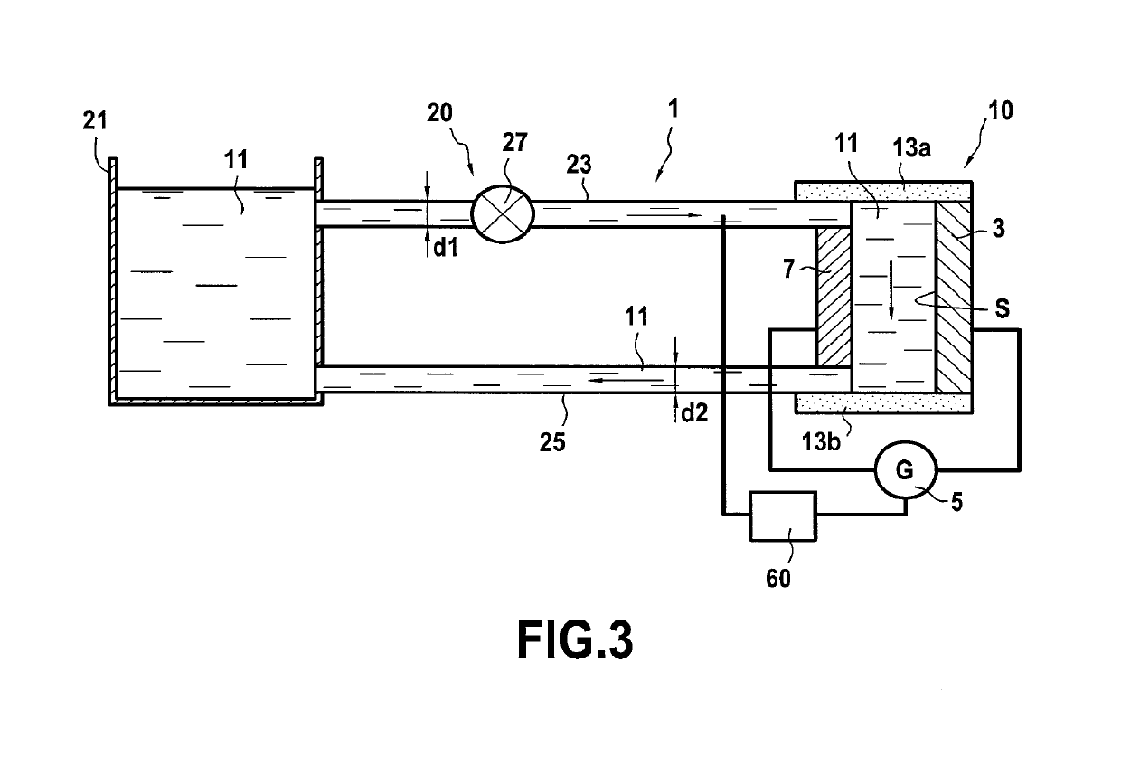 Device intended for implementing an anodization treatment and anodization treatment