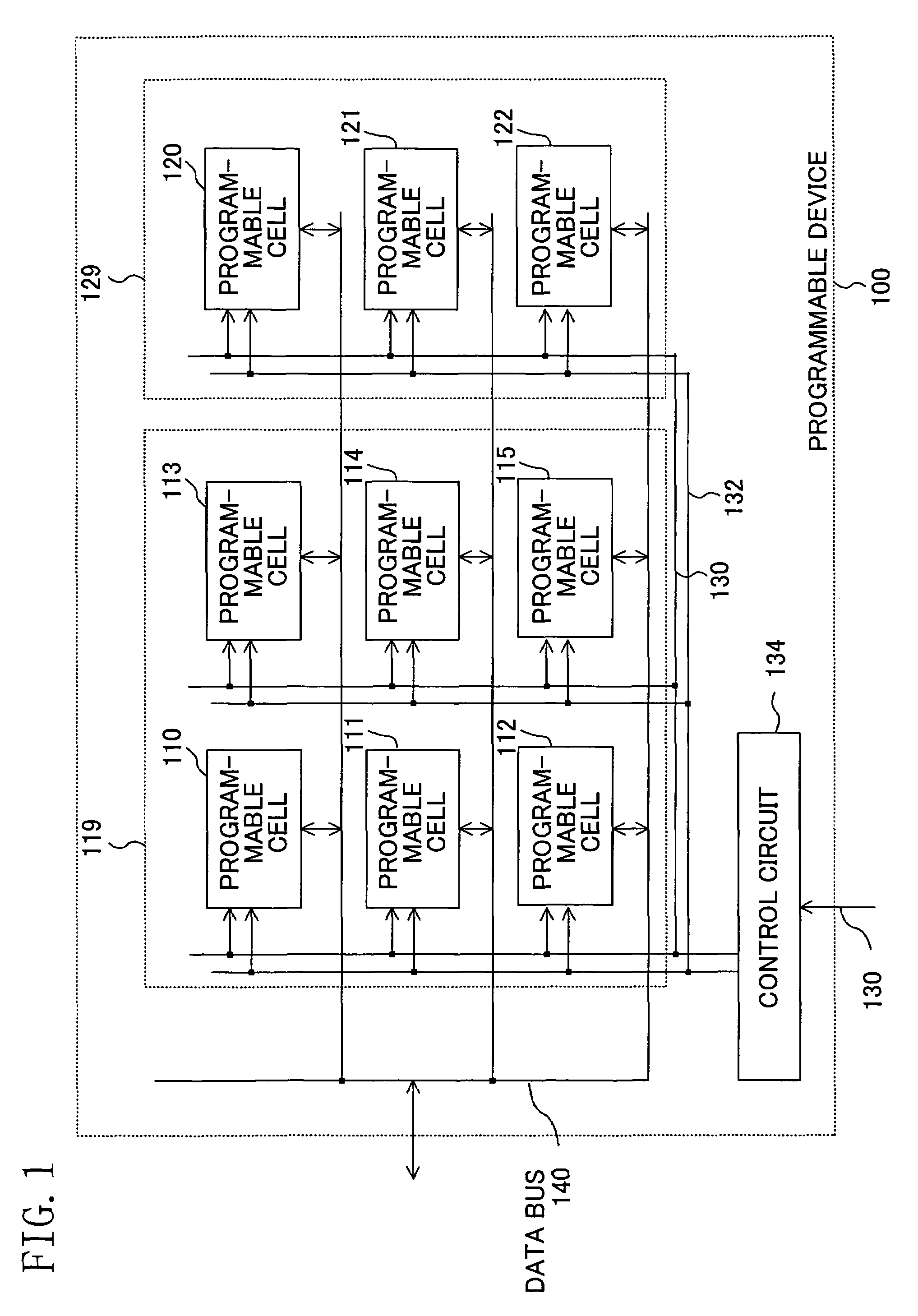 Programmable device with structure for storing configuration information