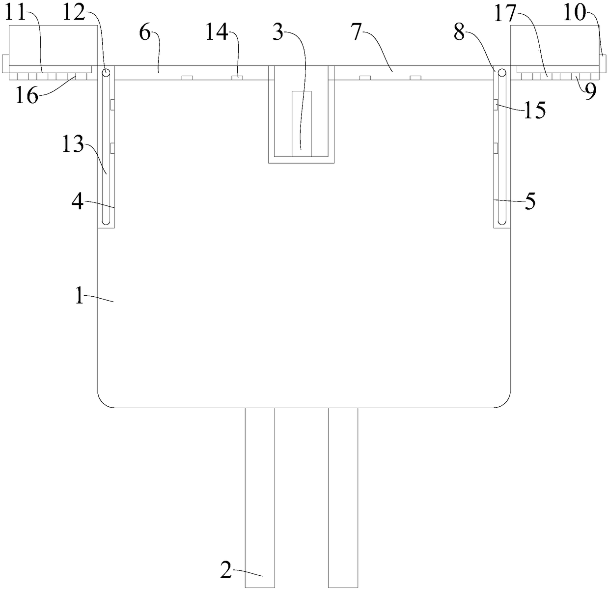 Lateral overturning insulation mechanism used for mobile phone charger transformer