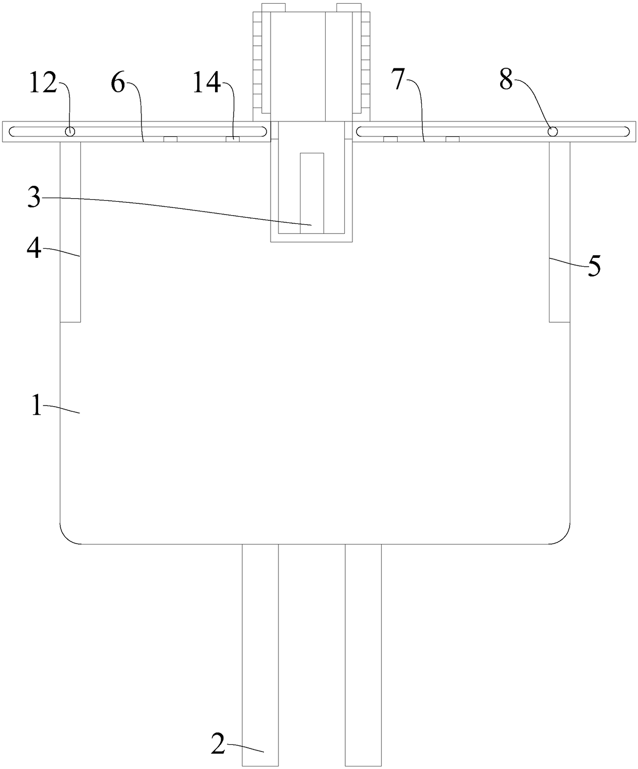 Lateral overturning insulation mechanism used for mobile phone charger transformer