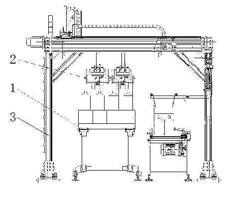 Vertical bag boxing machine