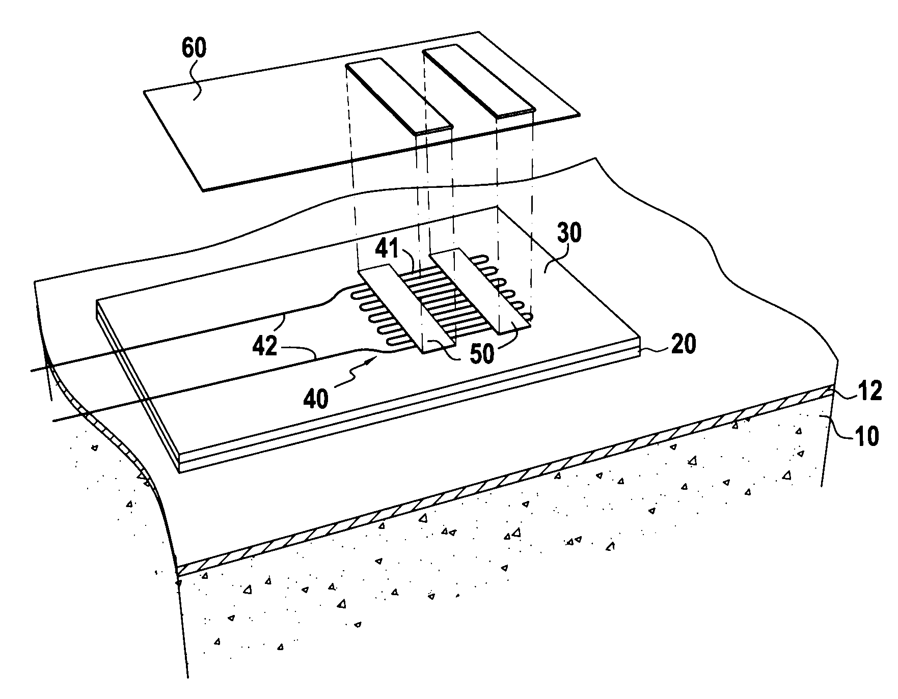Method of making an alumina deposit on a substrate covered in sic