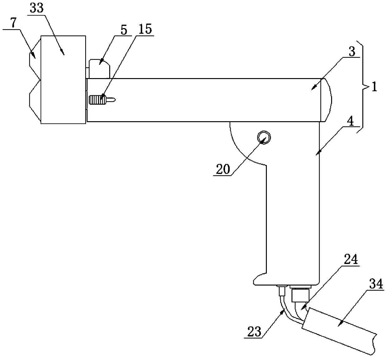 Large-flow high-speed and high-pressure spray gun and spraying method thereof