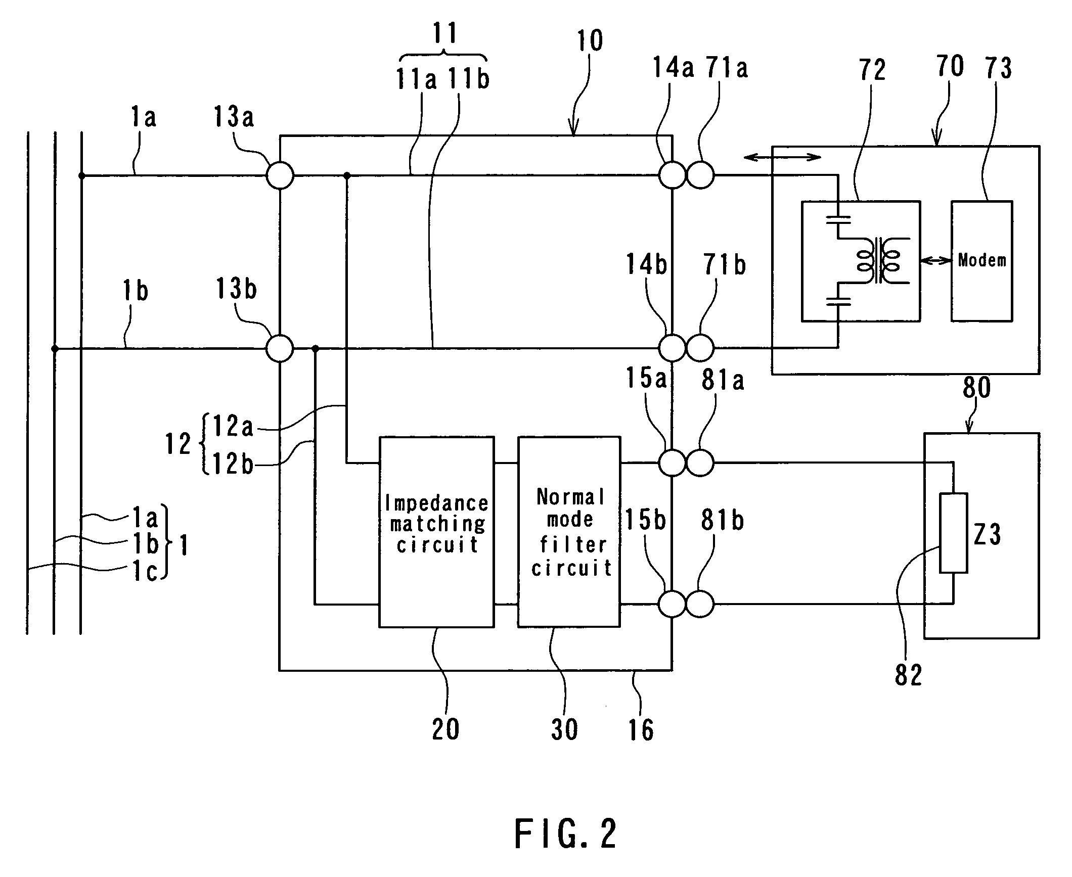 Power line communication system and power line branching apparatus