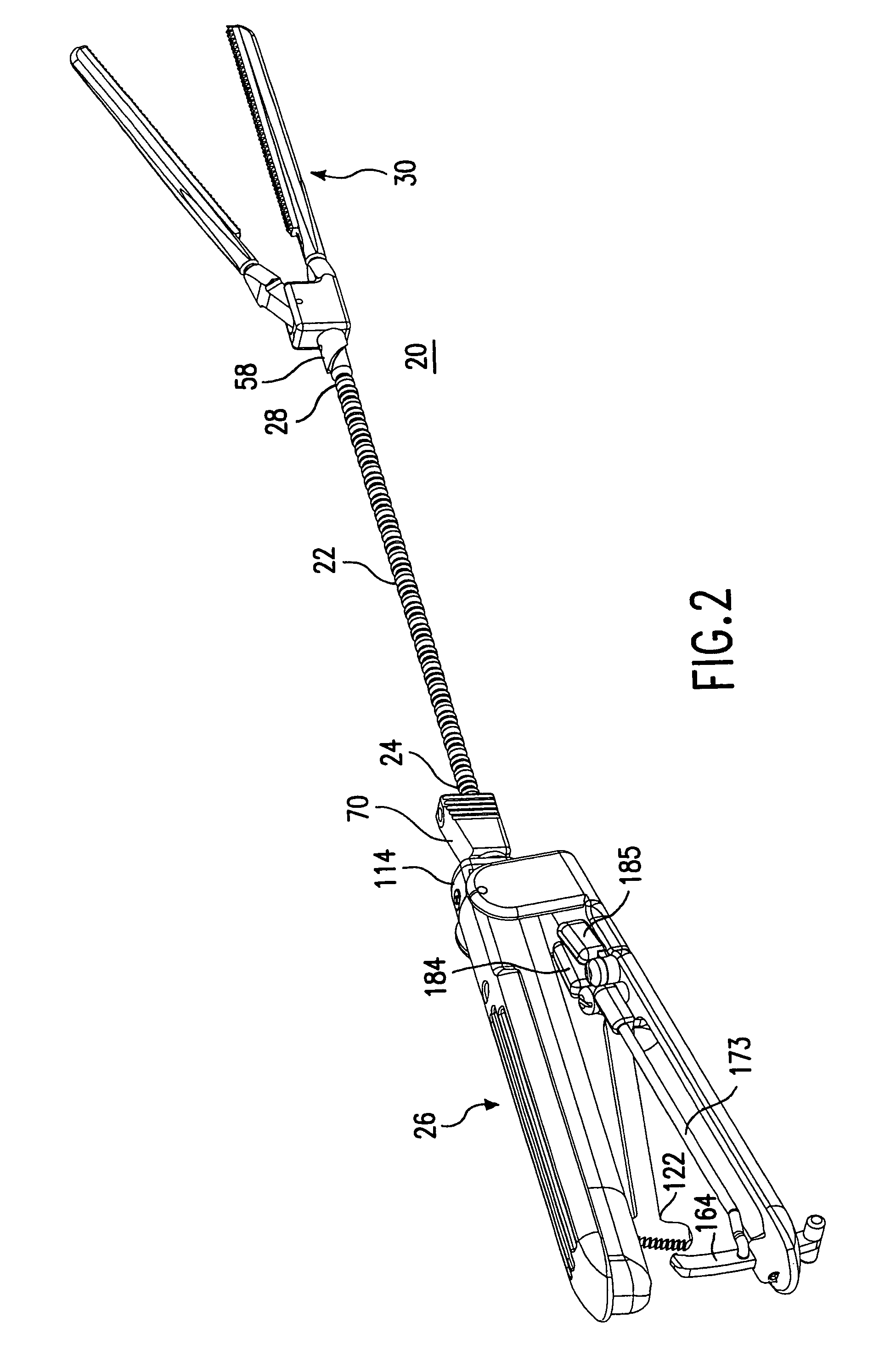 Clamp having bendable shaft