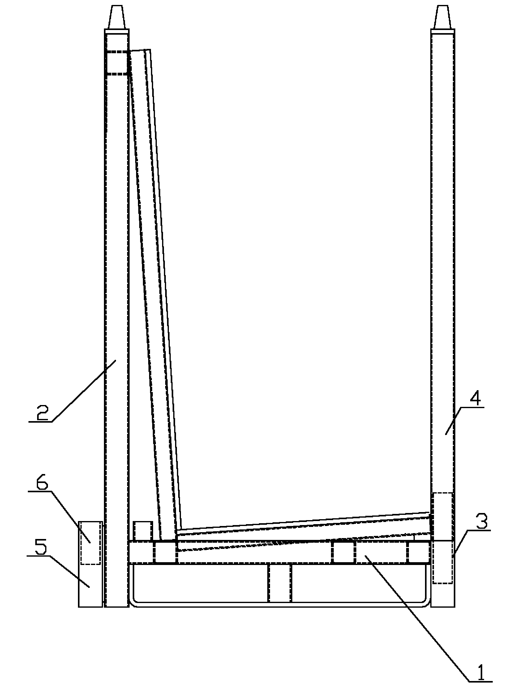 Improved glass placing shelf