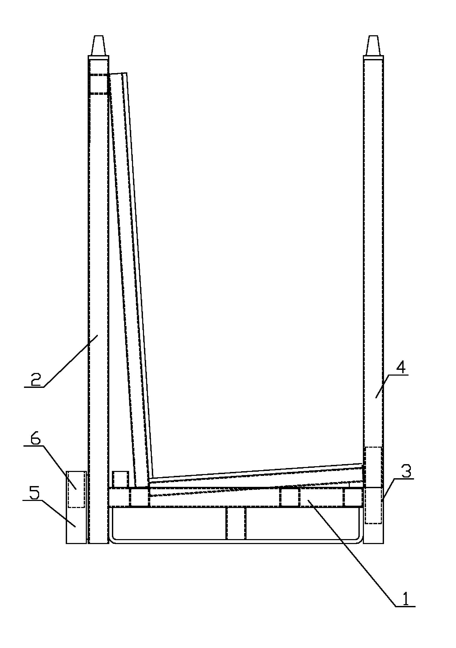 Improved glass placing shelf