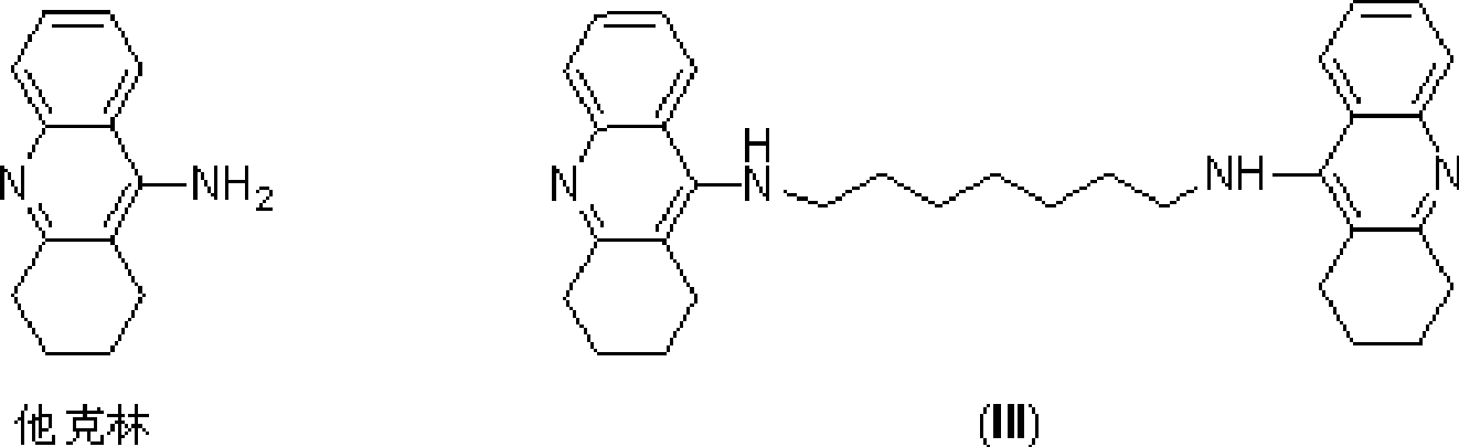 Tacrine-phenothiazine isodiad compound and preparation method thereof