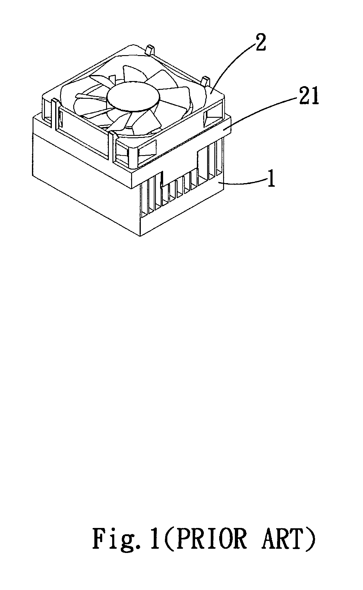 Cooling fan rack