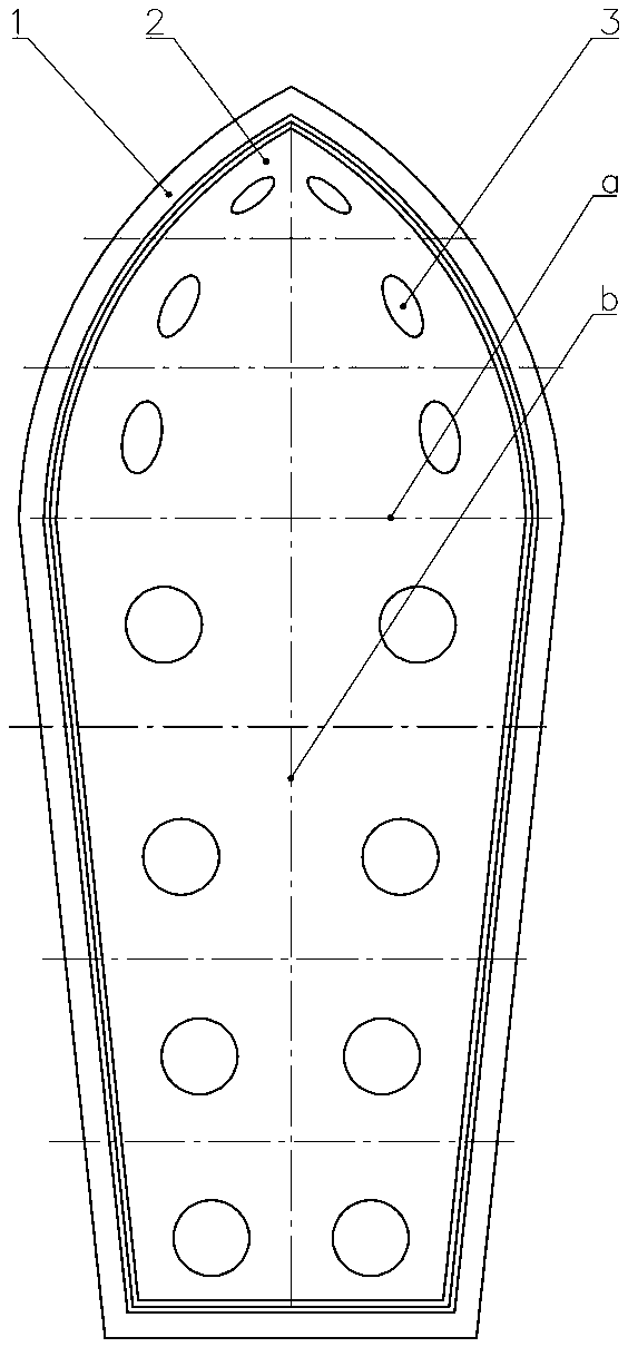 Double-layer all-plastic ship rotational molding manufacturing method