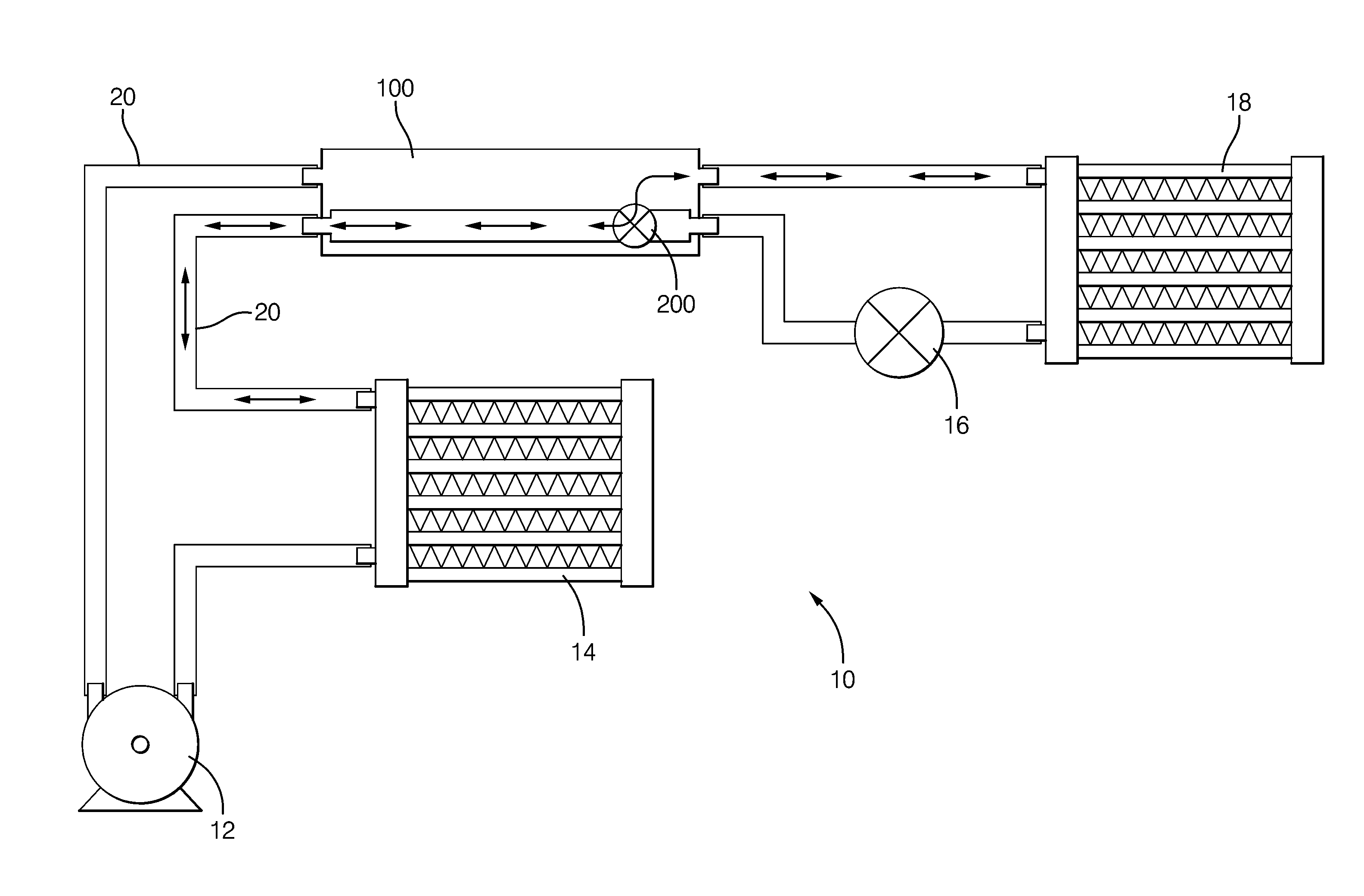 Air conditioning system having an improved internal heat exchanger