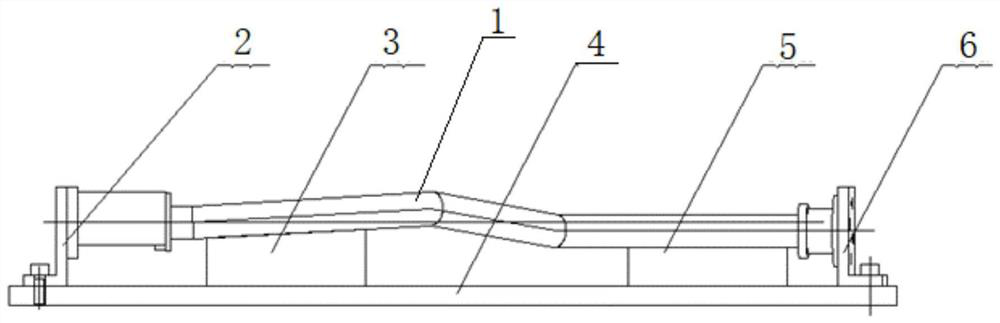 Rapid positioning and welding device of thin-wall special-shaped pull rod and forming and welding method thereof