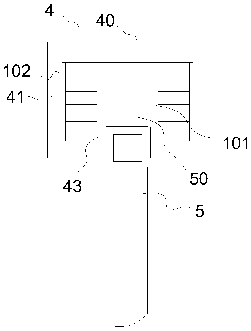 Suspension device used for reinforcing highway bridge and erection method of suspension device