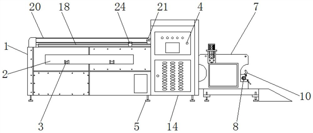 A two-way automatic cutting and laminating machine