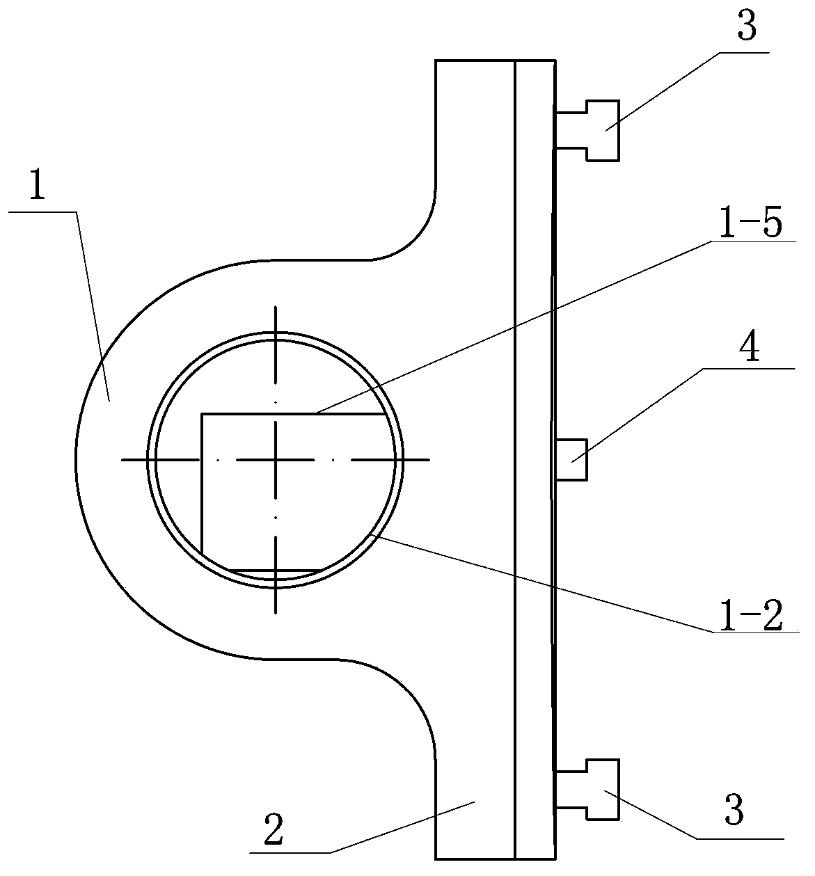 Mounting and clamping dual-purpose knife set for facing head machining