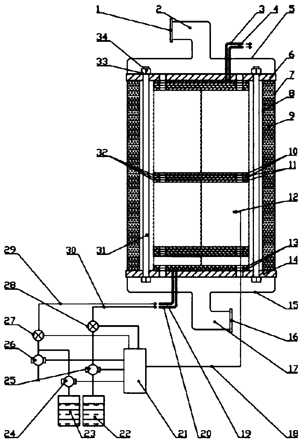 Online methanol reformer adopting screen separating mechanism and utilizing engine exhaust