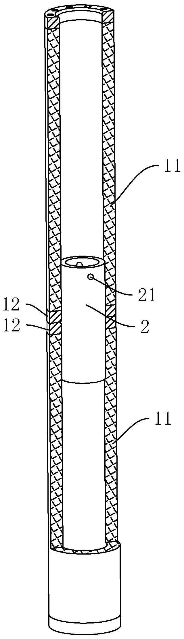 PRC tubular pile for deep foundation pit supporting and pile connecting method thereof