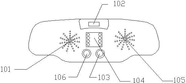 Automobile anti-theft processing method based on central rearview mirror and central rearview mirror