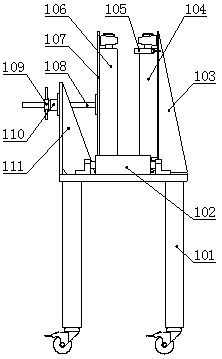 Secondary line laying auxiliary device capable of reducing line loss