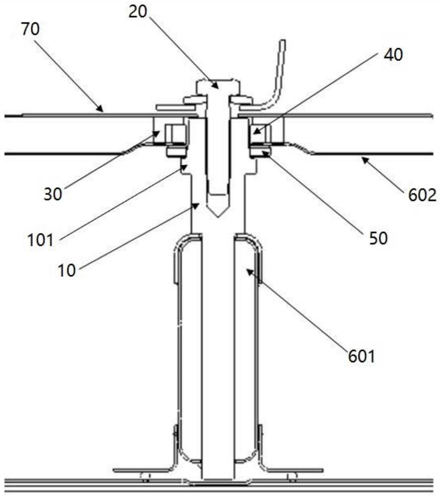 A battery system connecting sealing mechanism, vehicle body and automobile