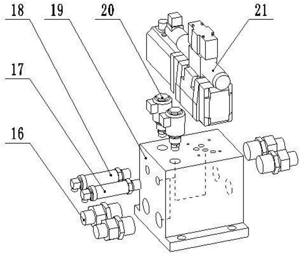 Reliability test apparatus and test method for electro-hydraulic servo feeding system