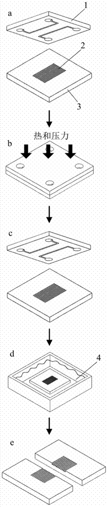 Displacement representation method for preparing nanochannel fracture appearance sample