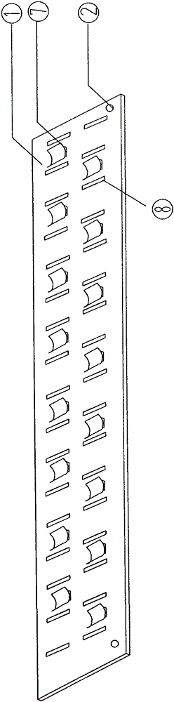 Combined cable shielding card