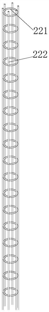 Auxiliary vibrating framework of stiff structural column and construction method based on framework