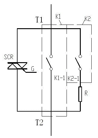 Silicon controlled rectifier combination switch
