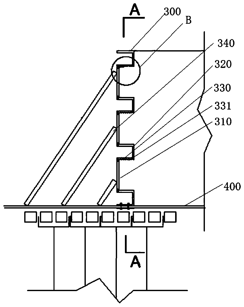Construction method for vertical waterproof construction joint