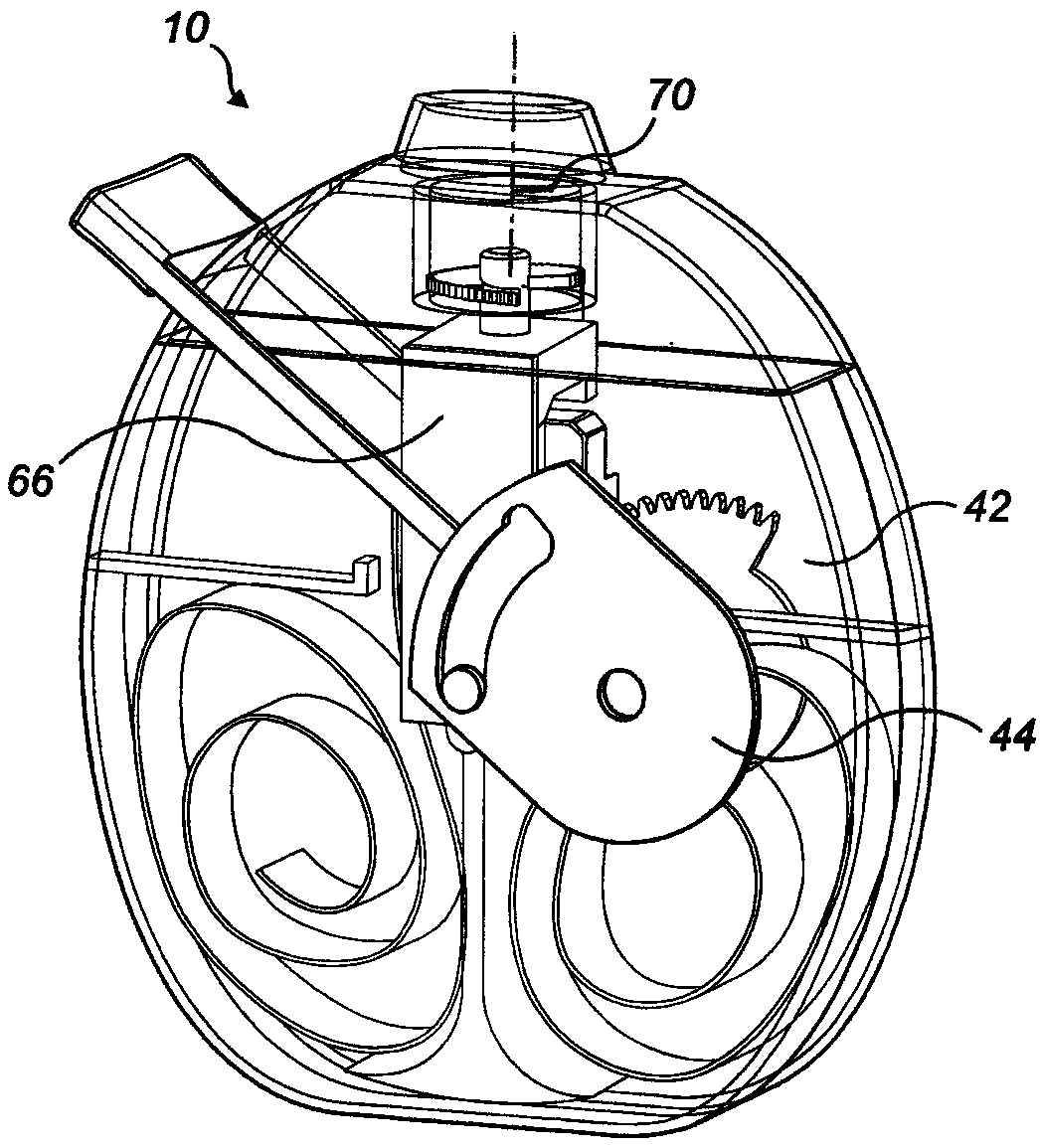 Dry powder inhaler with blister bursting device